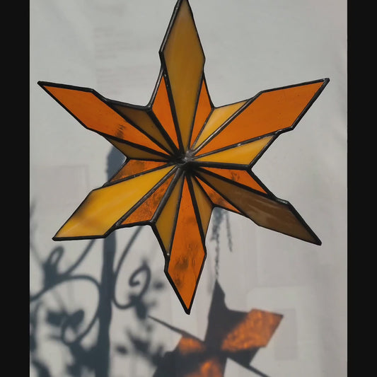 Deco Star Garden Spinner - Orange & Yellow